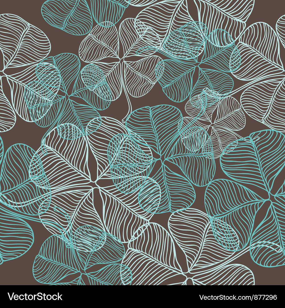 Abstract Clover Pattern Vector Image