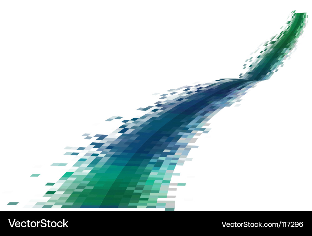 Data Stream Pixel Grid Vector Image