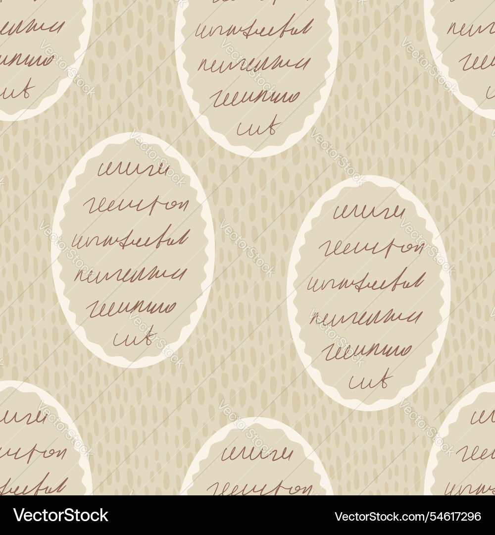 Scribble handwritten text seamless pattern Scribble handwritten text seamless pattern vector image