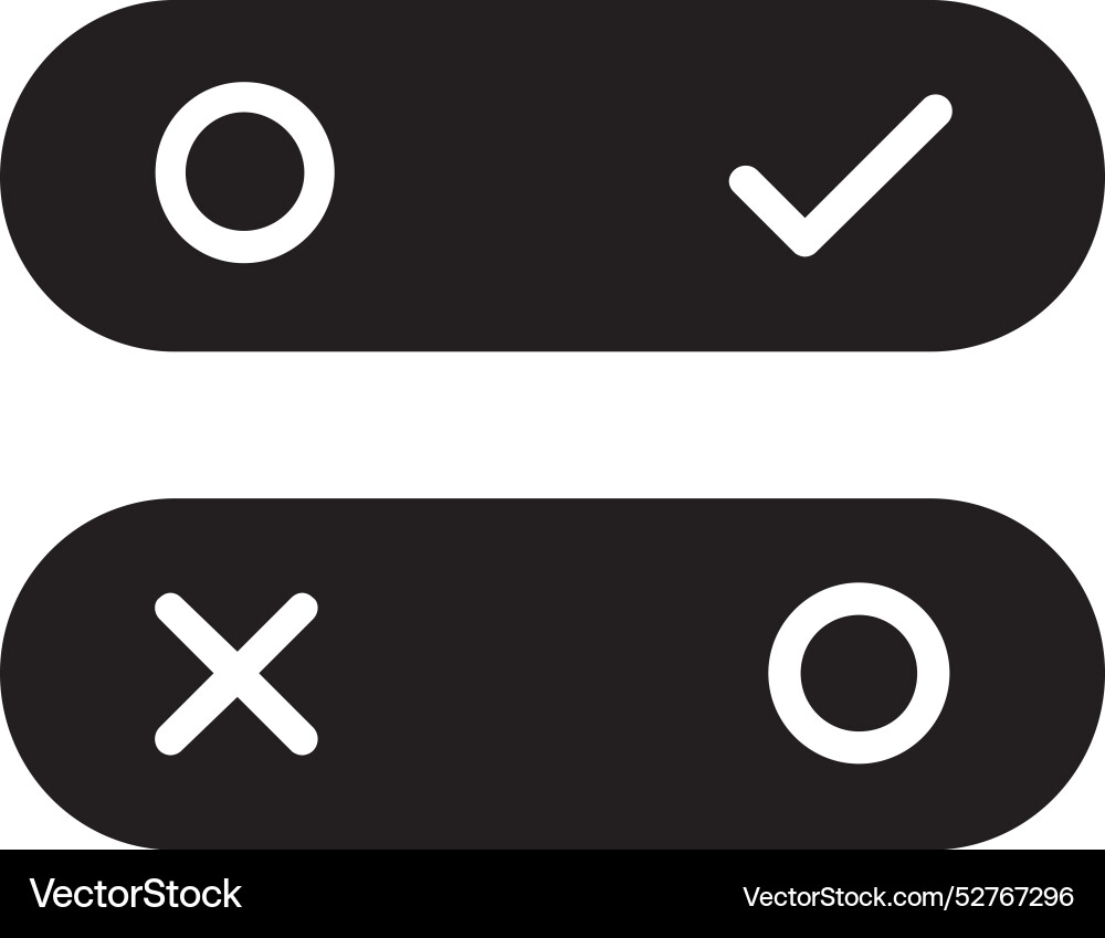 Toggle icon design Vector Image