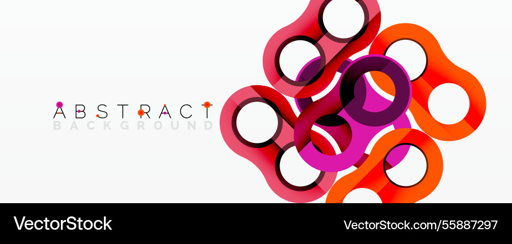 Abstract geometric pattern with interlocking Vector Image