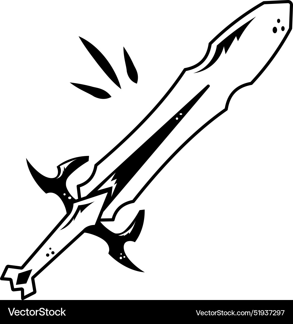 Armour sword Royalty Free Vector Image - VectorStock