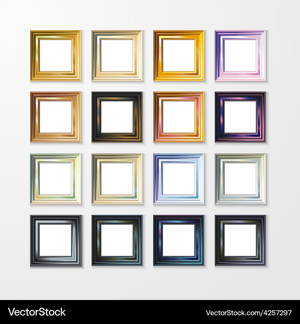 Picture frame design image text Vector Image