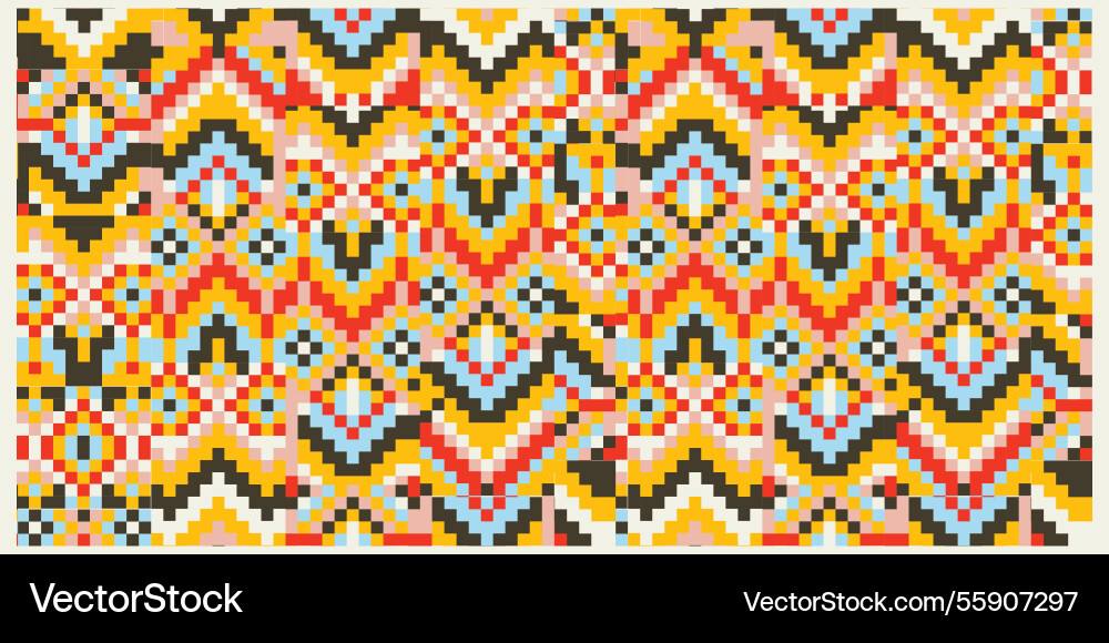 Pixelated Abstract Pattern vector image