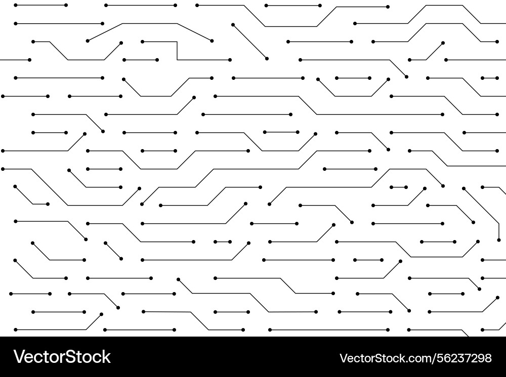 Abstract tech background with black circuit board vector image