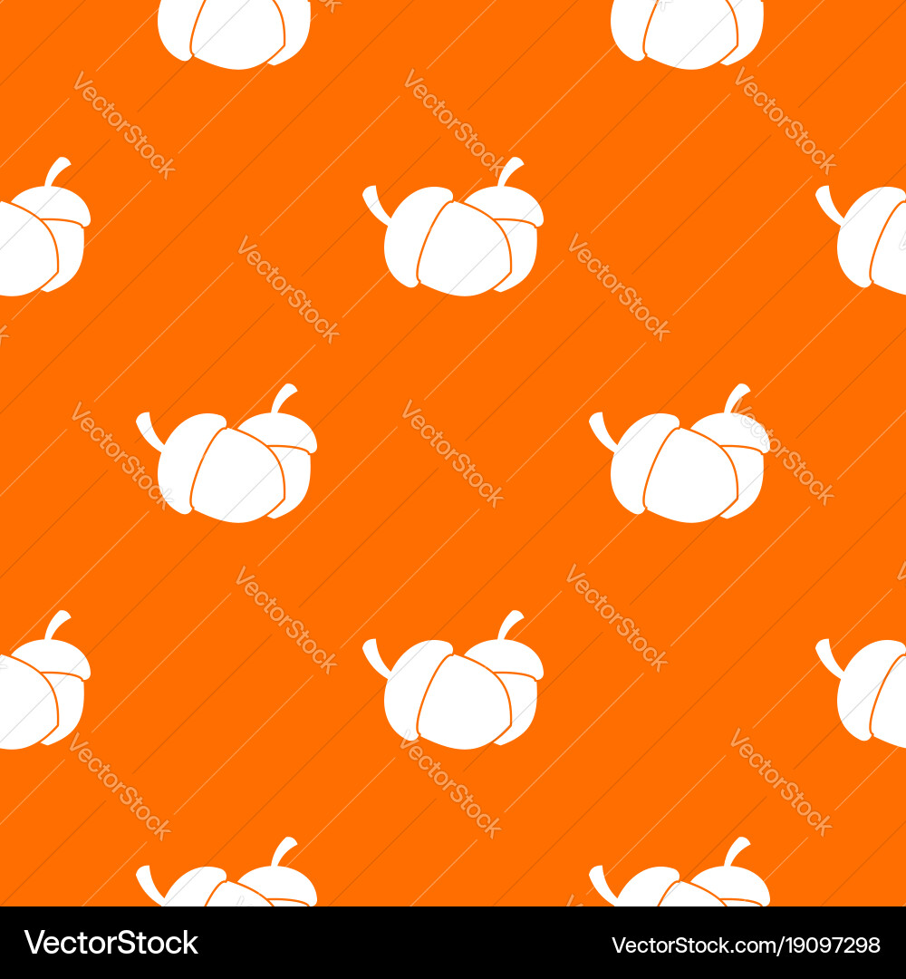 Acorn pattern seamless vector image