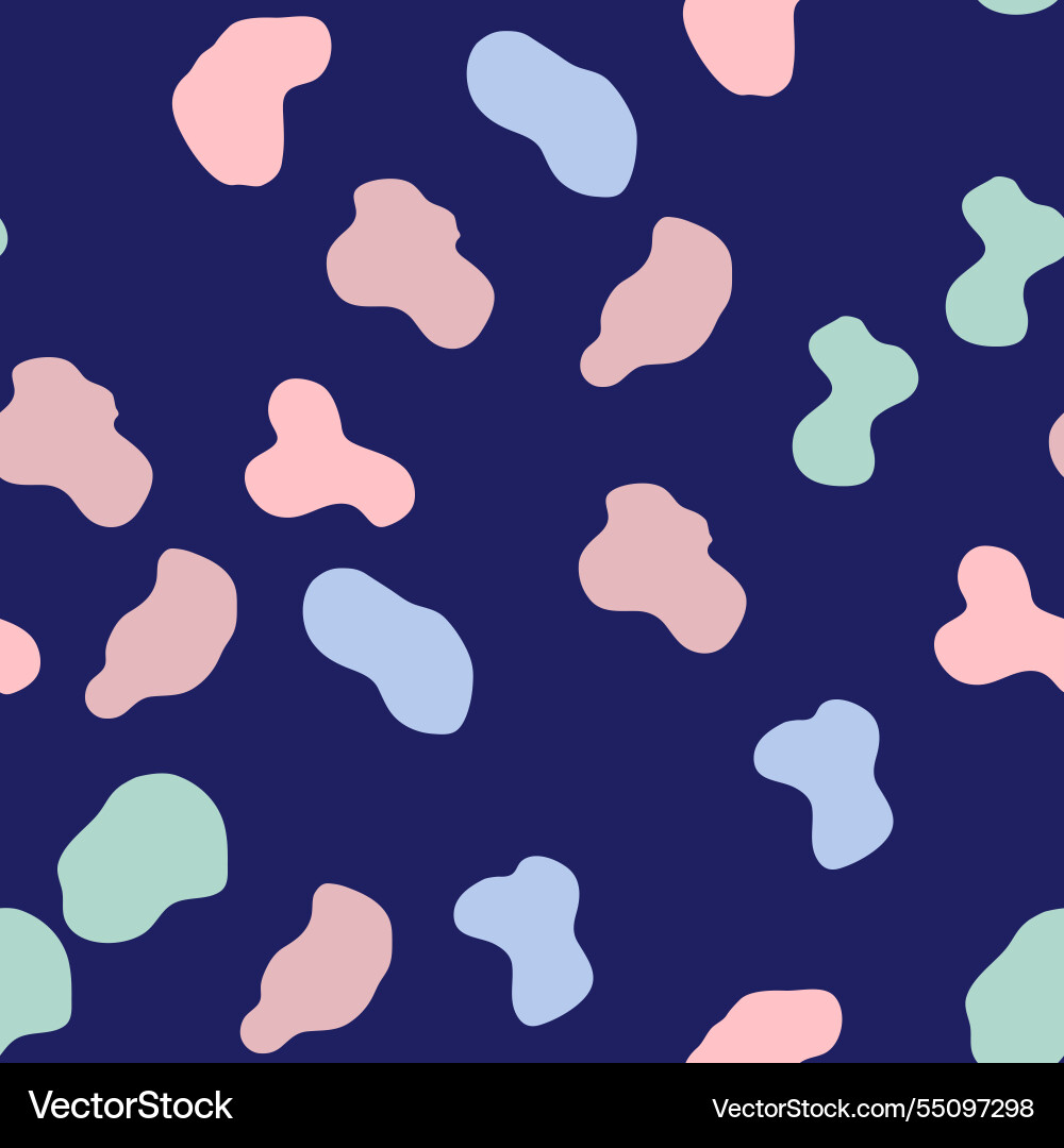 Groovy lava lamp seamless pattern psychedelic Vector Image