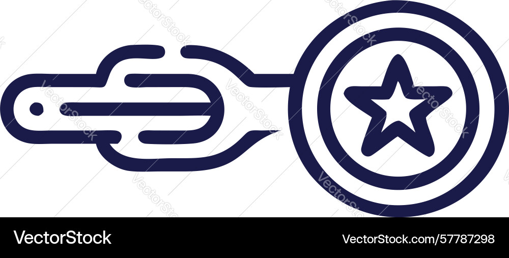 Racing star with speed trail dynamic performance Vector Image
