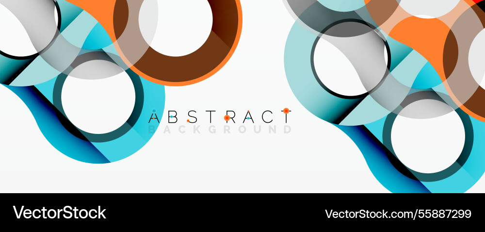 Abstract circle element composition Vector Image