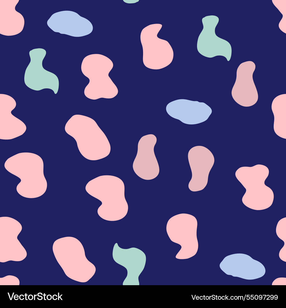 Groovy lava lamp seamless pattern psychedelic Vector Image