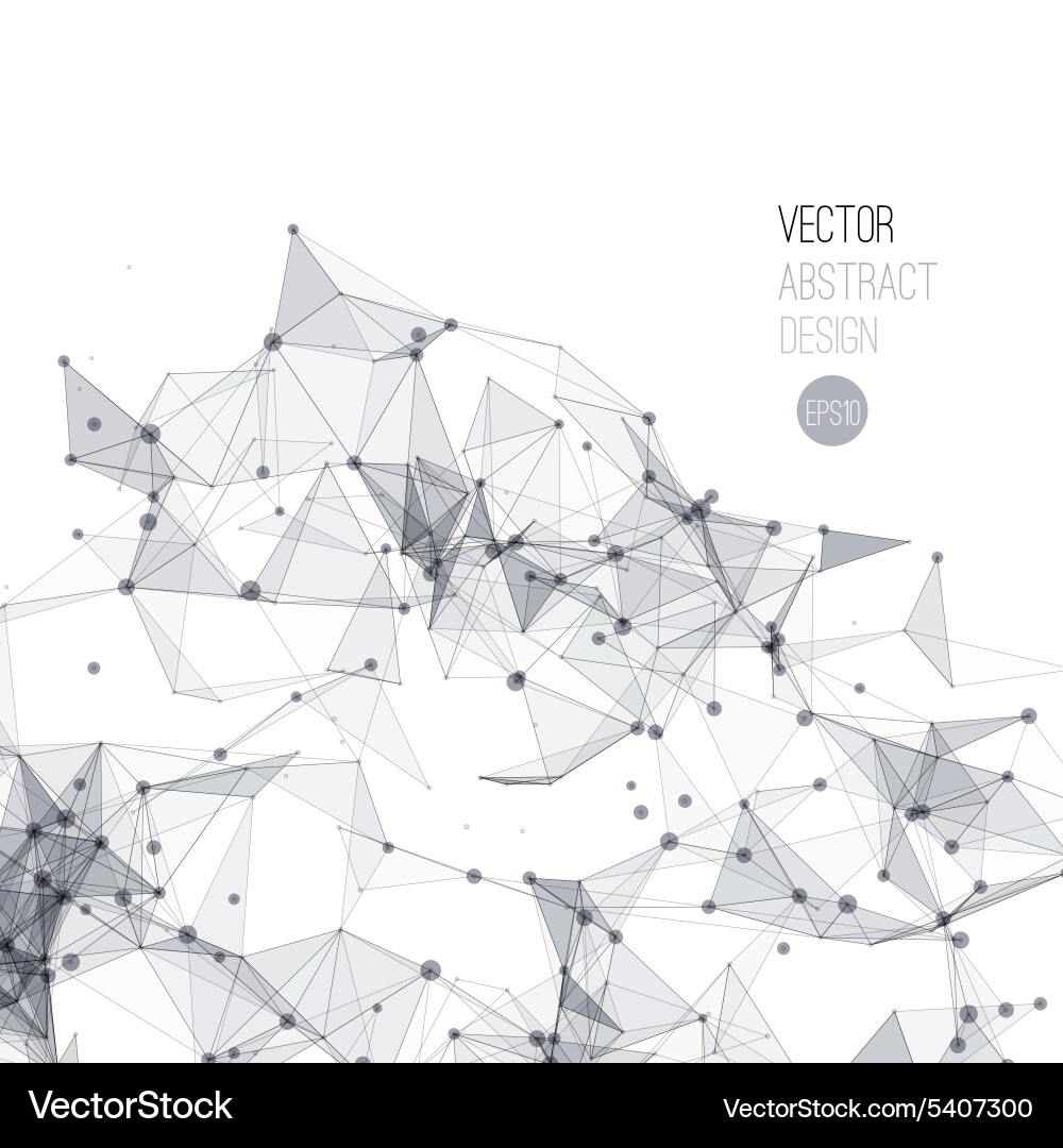 Complex Network Background vector image