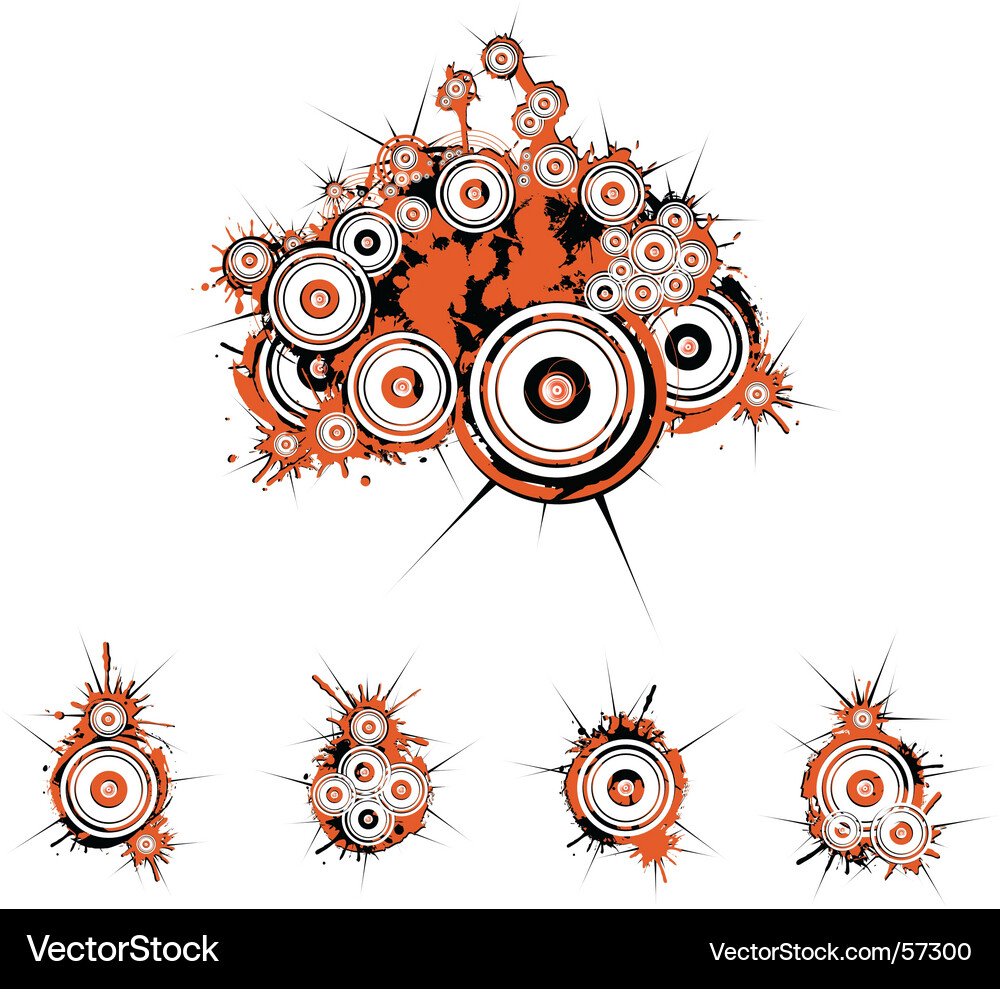 Dirty Grunge Splash Background Vector Image