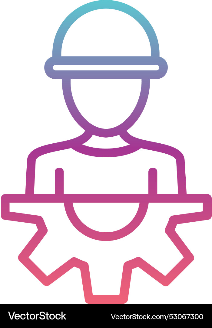 Engineering line gradient design Vector Image