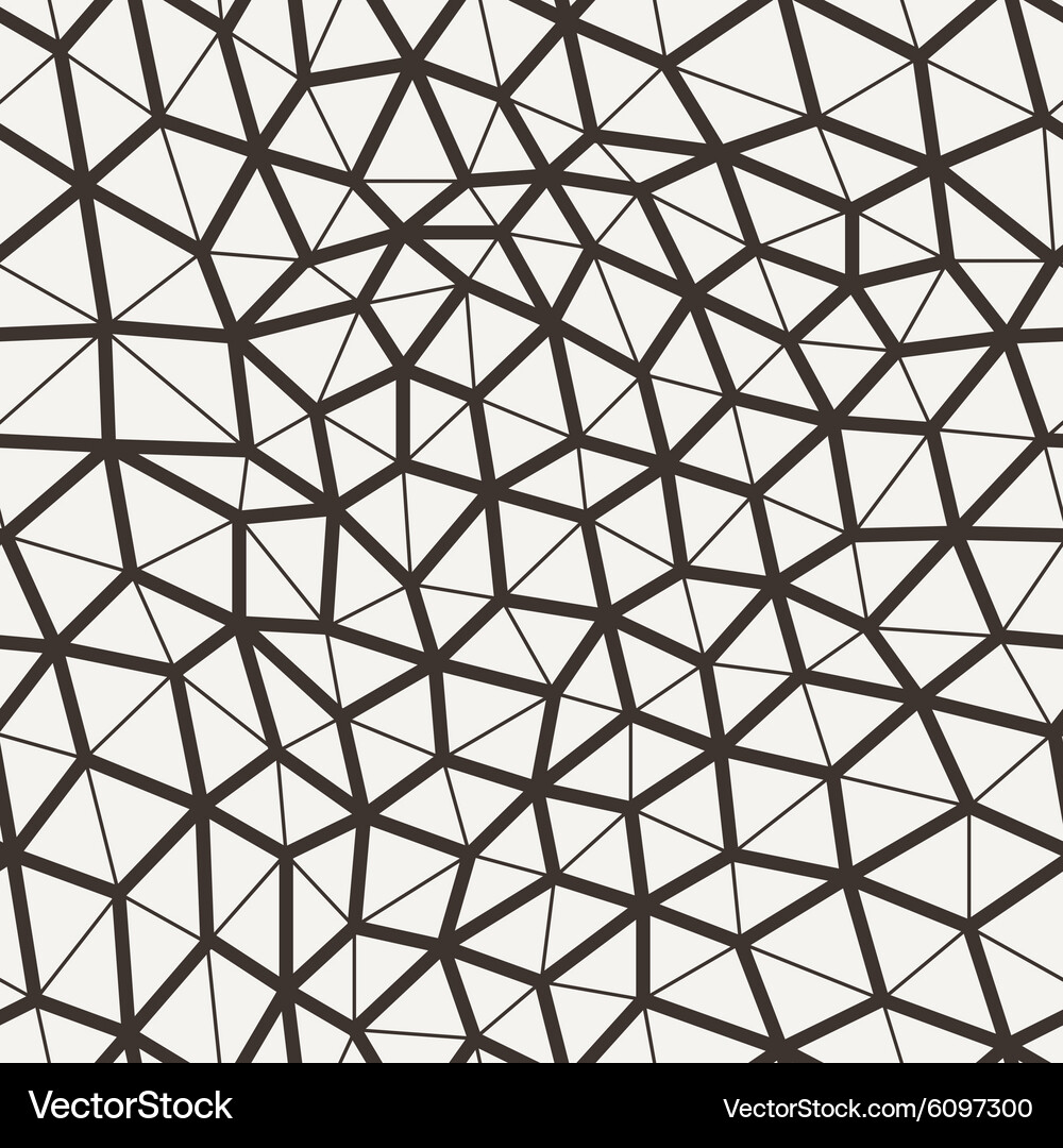 Seamless pattern in a grid polygons Vector Image