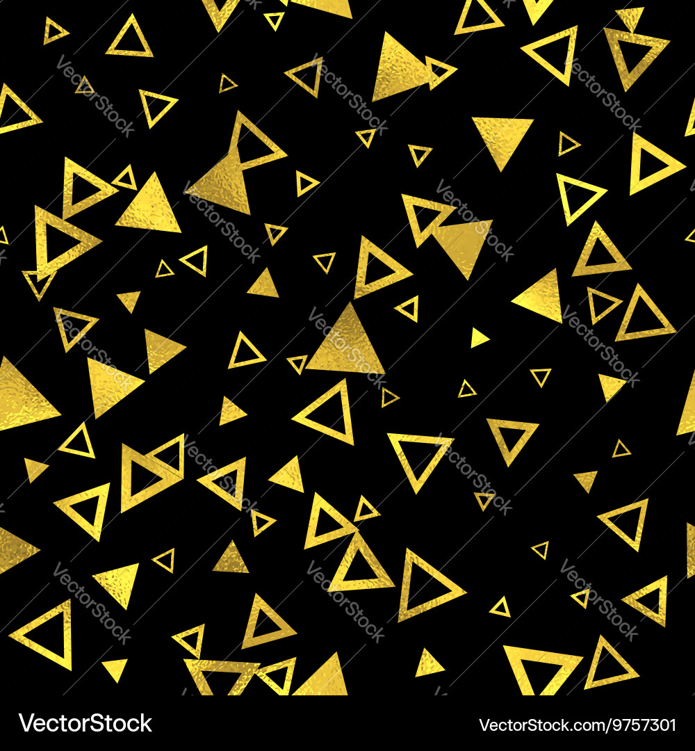 Abstract seamless pattern with gold circles vector image