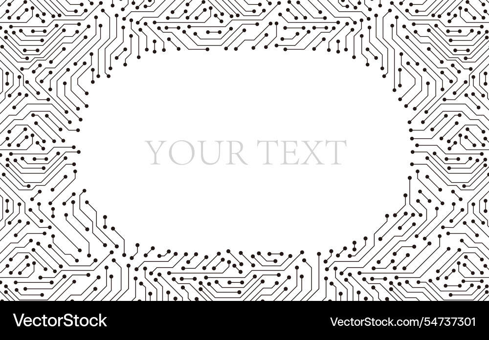 Circuit board pattern artificial intelligence Circuit board pattern artificial intelligence vector image