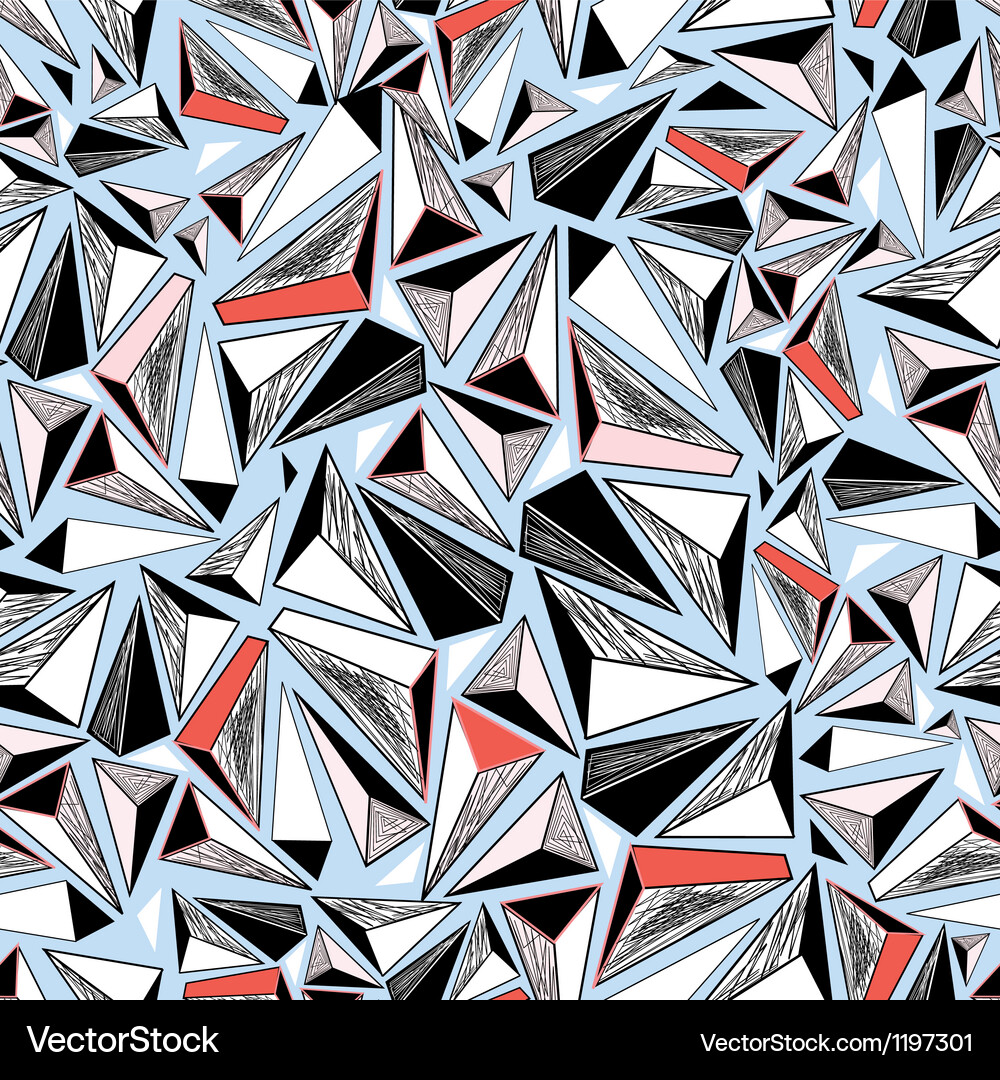 Geometric Triangle Pattern Vector Image