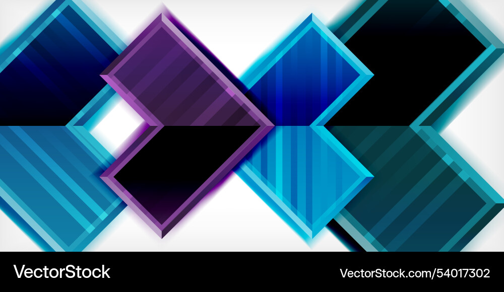 Arrow symbols created with 3d effects and line Vector Image