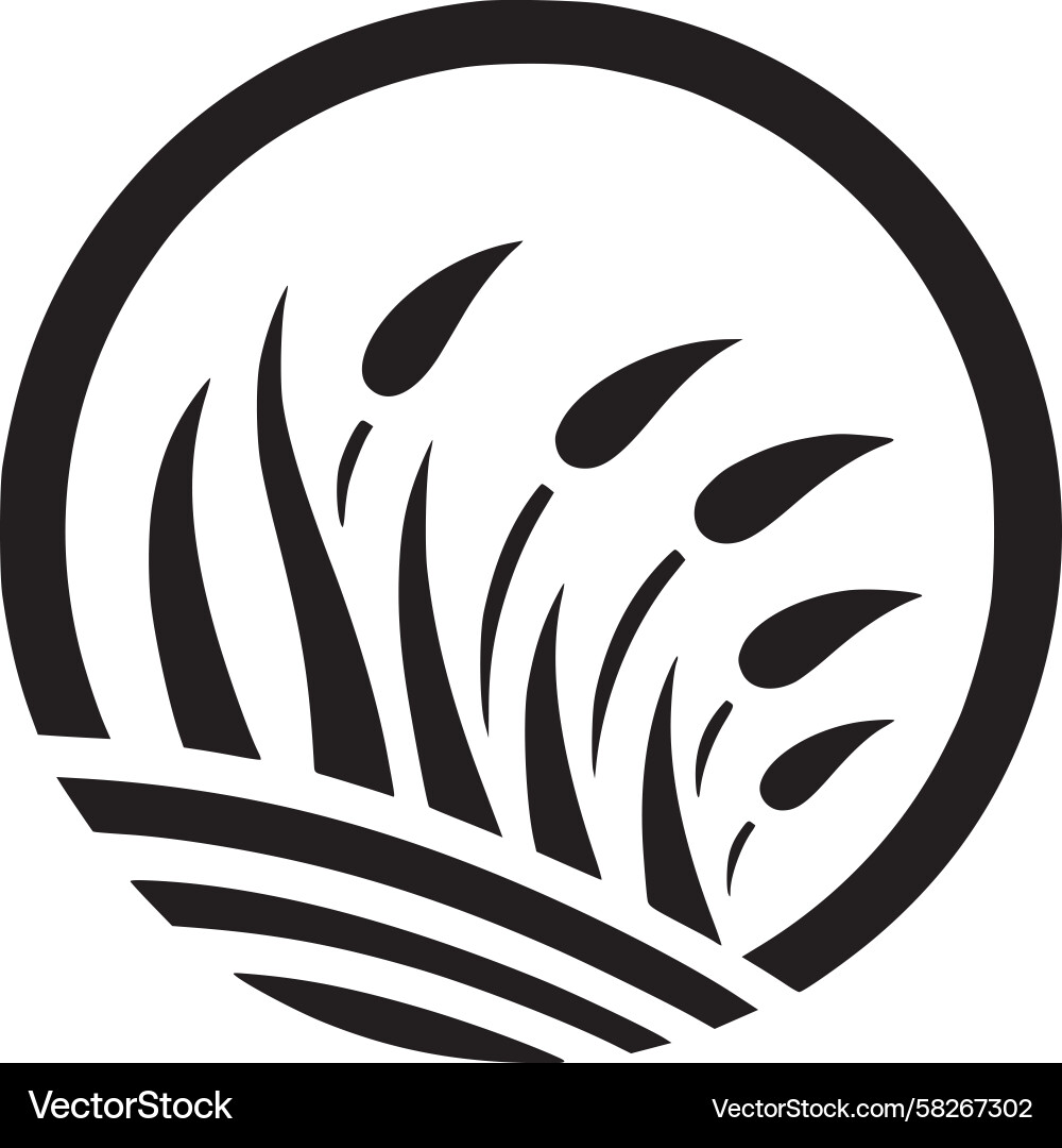 Circular Field Pattern Vector Image