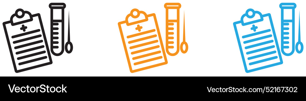 Pcr test icon logo set collection for web app ui Pcr test icon logo set collection for web app ui Vector Image