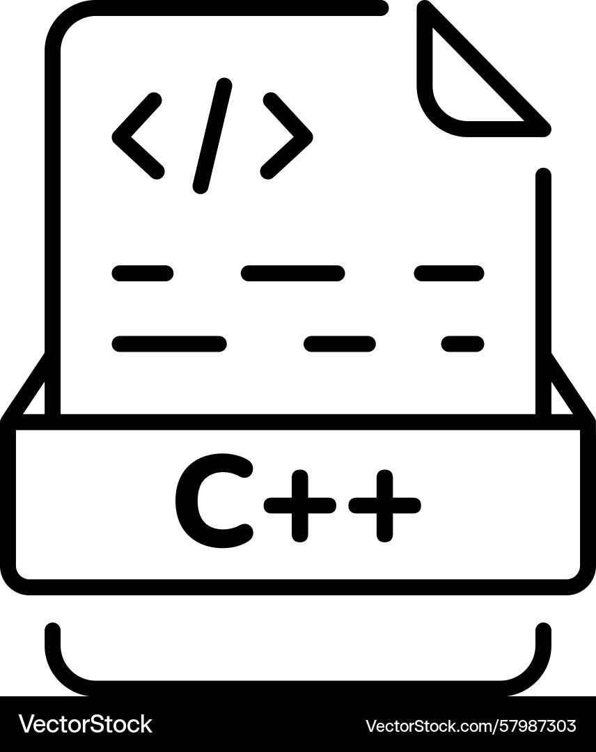 Coding file Vector Image