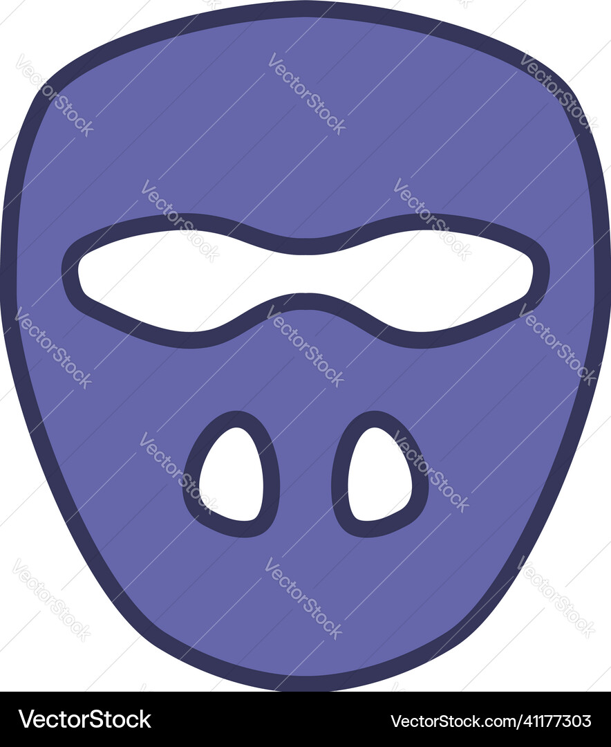 Cricket mask icon Cricket mask icon vector image