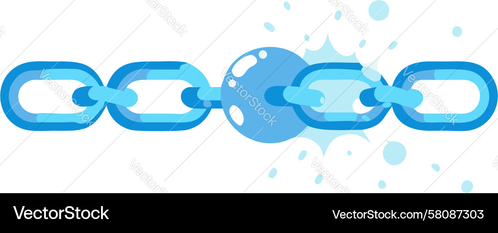 Dynamic Chain Link Icon Vector Image
