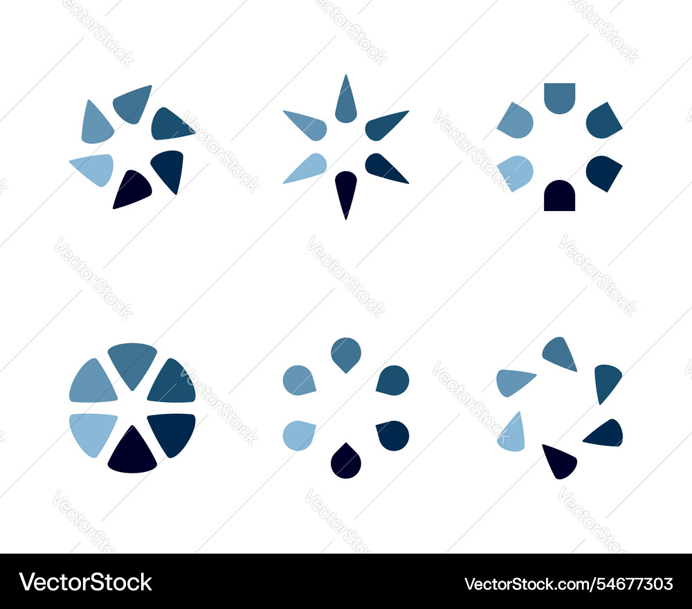 Sammlung Ladebar Status-Icon-Set geladen Sammlung Ladebar Status-Icon-Set geladen Vektorbild