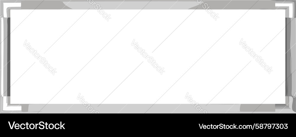 Thin rectangular frame minimalist design border Vector Image