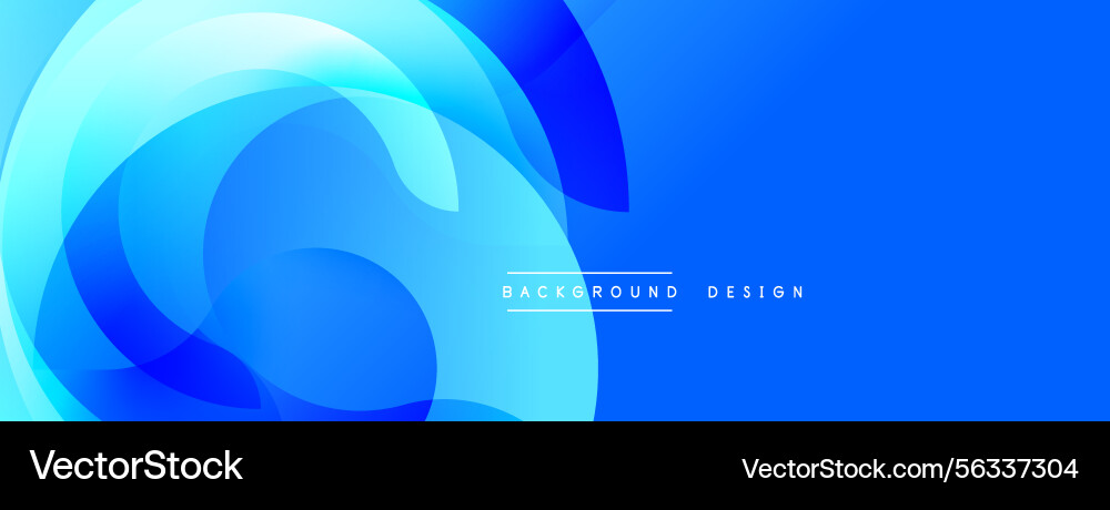 Abstract blue background features overlapping Vector Image