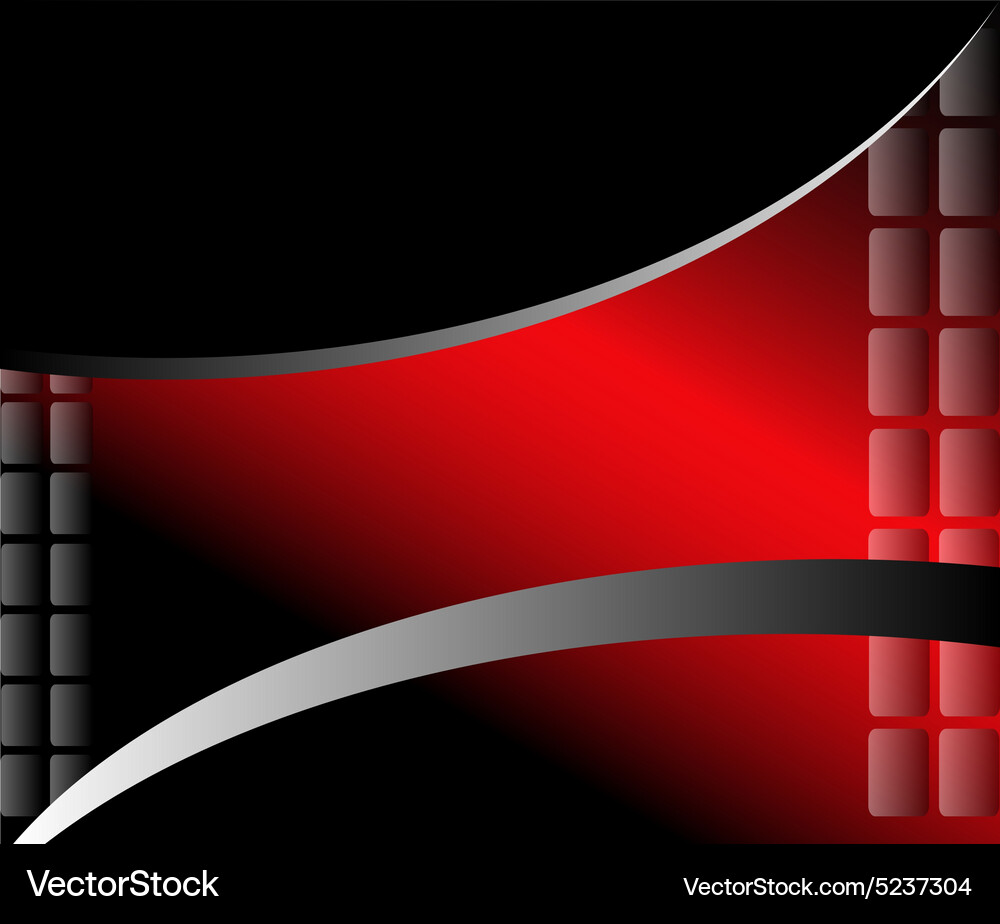 Abstract Red Curve Background Vector Image