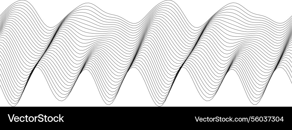 Abstract wave lines pattern design for backgrounds vector image