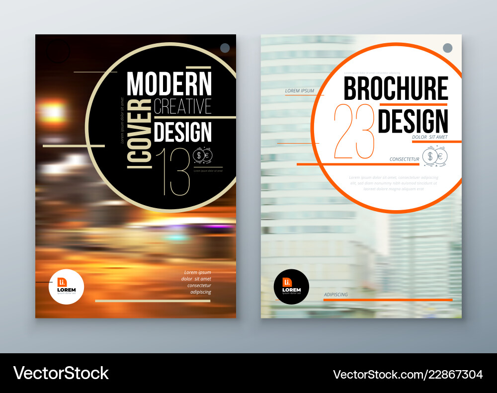 Brochure template layout design corporate Brochure template layout design corporate vector image