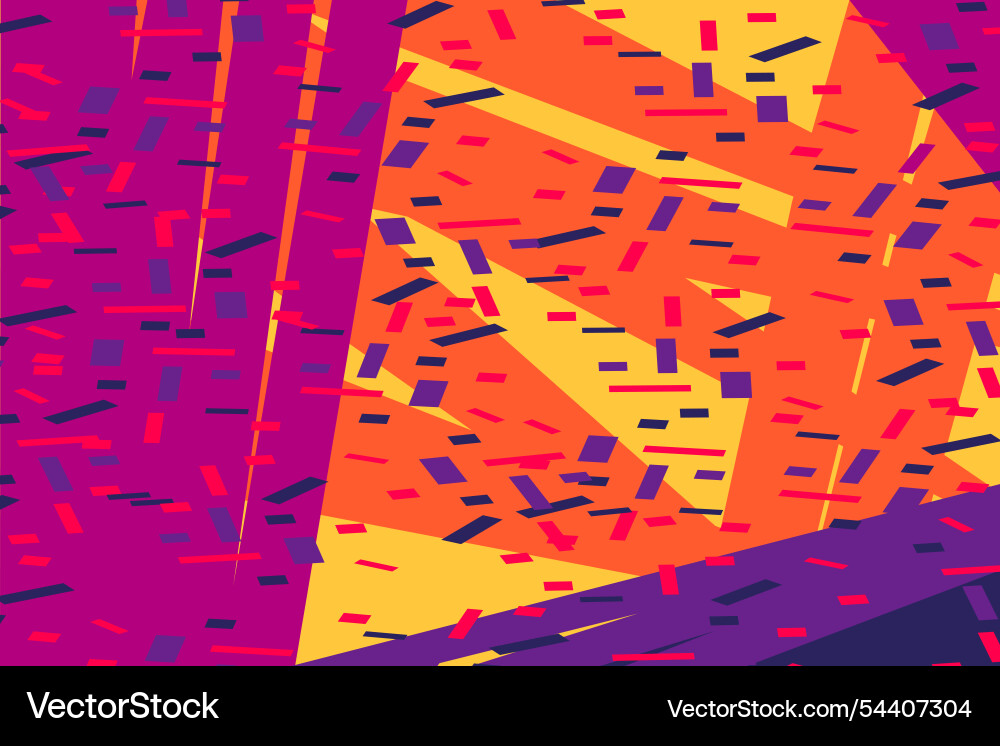 Falling confetti abstract background in retro Falling confetti abstract background in retro Vector Image