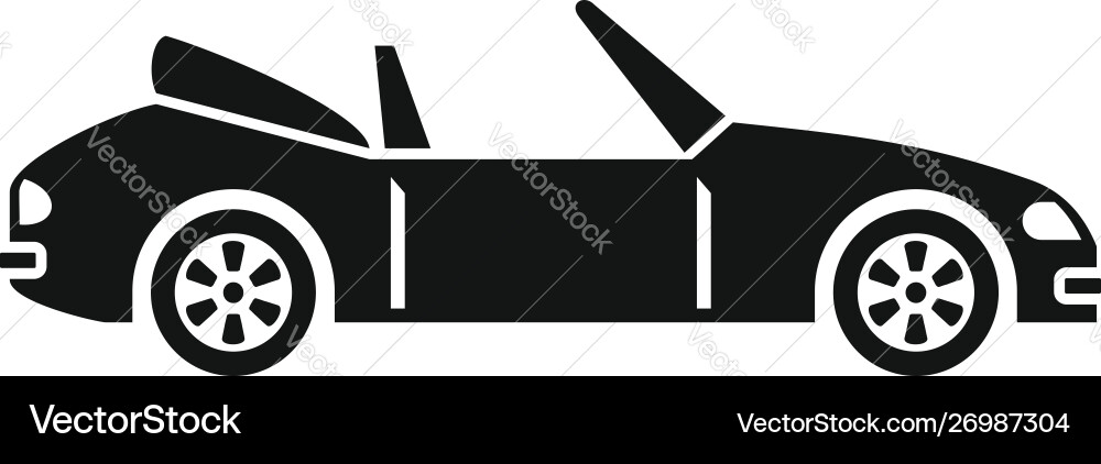 Fast cabriolet icon simple style Vector Image