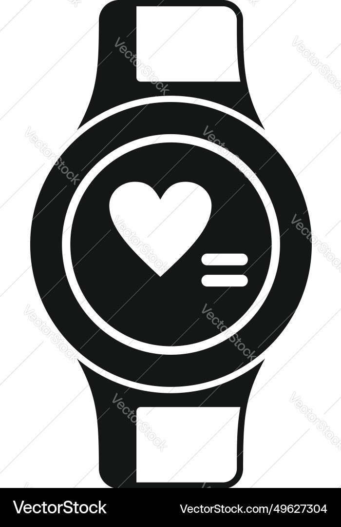Fitbit smartwatch icon simple wifi counter Vector Image