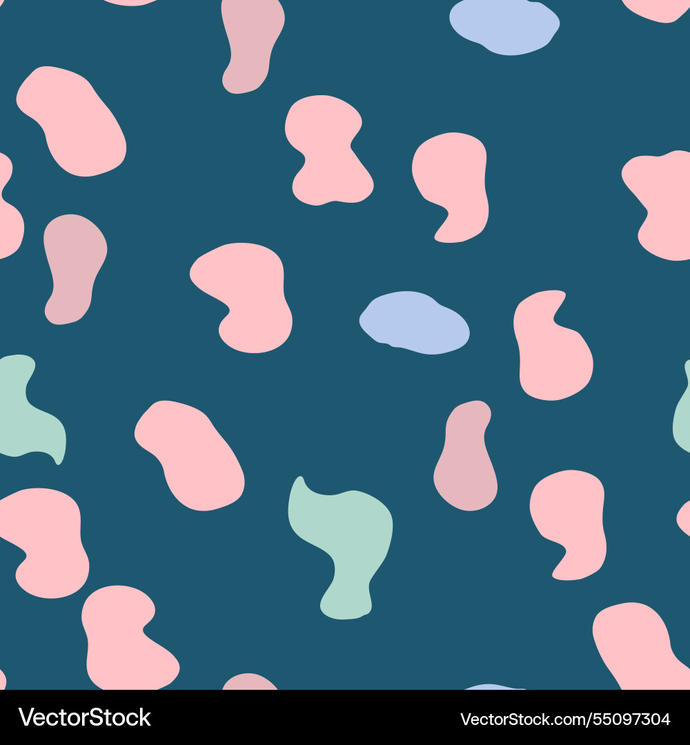 Groovy lava lamp seamless pattern psychedelic vector image