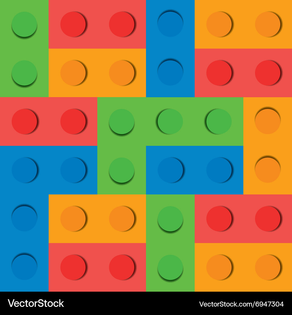 Puzzle block background pattern Vector Image