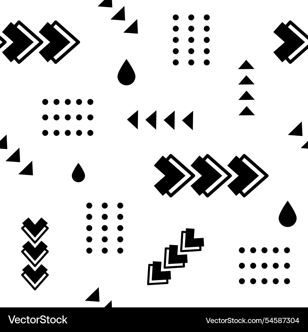 Seamless pattern showcasing dynamic arrows Seamless pattern showcasing dynamic arrows vector image