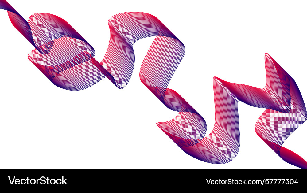 Wavy blend curved lines design gradient background Wavy blend curved lines design gradient background Vector Image