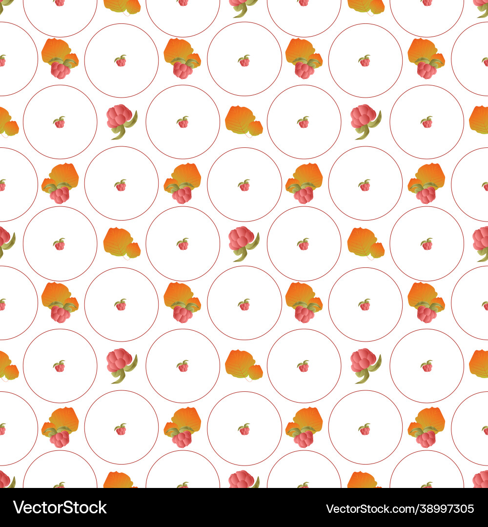 Autumn leaves pattern seamless abstract raspberry Autumn leaves pattern seamless abstract raspberry vector image