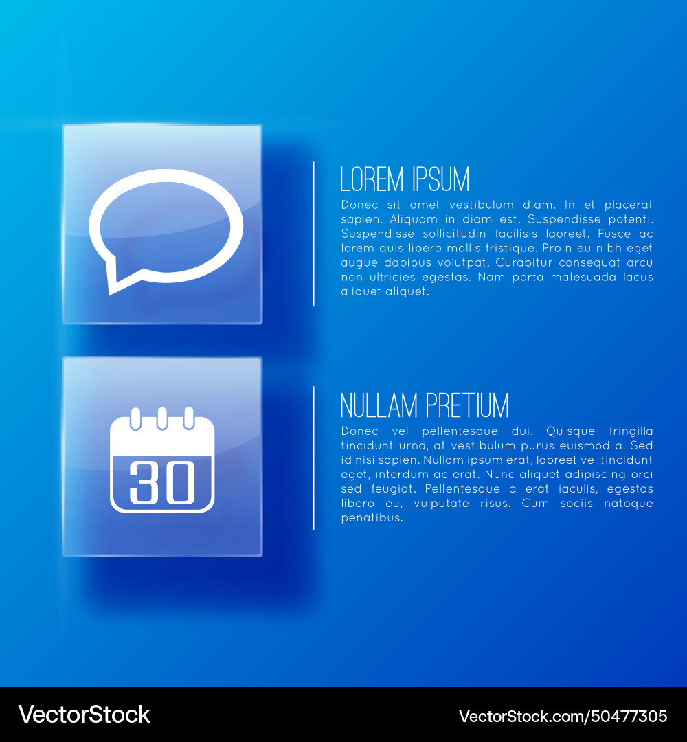 Blue page in business presentation Blue page in business presentation vector image
