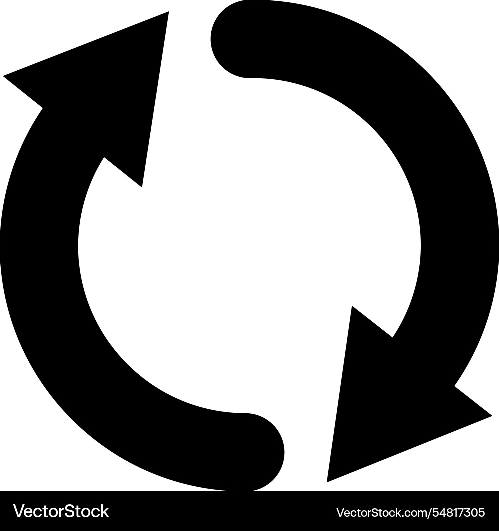 Circular Arrows - Loop & Cycle vector image