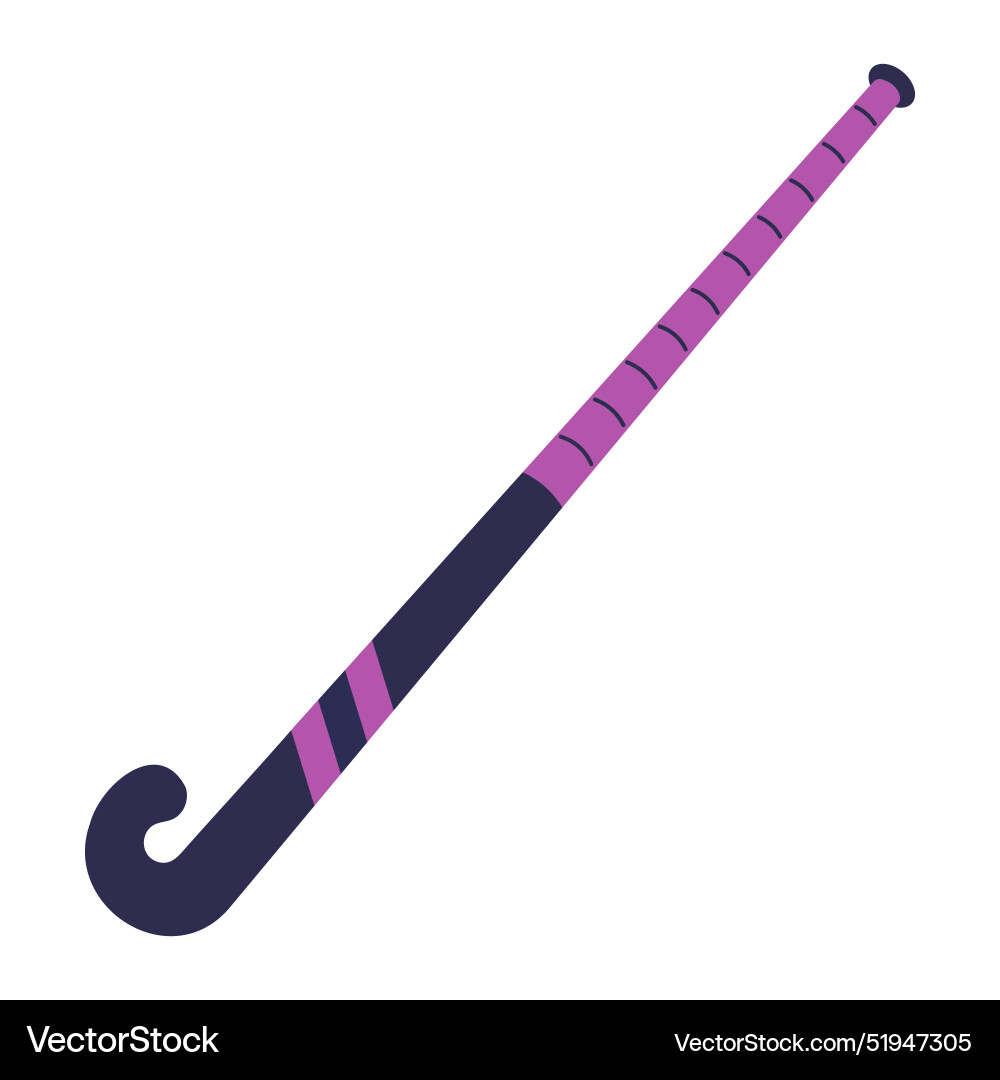 Field hockey stick flat icon isolated Field hockey stick flat icon isolated vector image