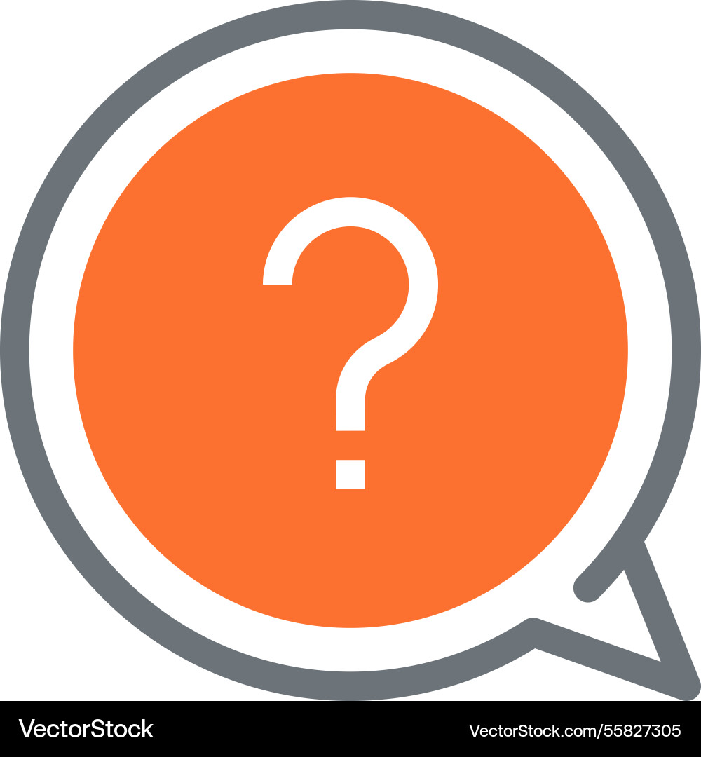 Message bubble flat line web icon concept Message bubble flat line web icon concept vector image