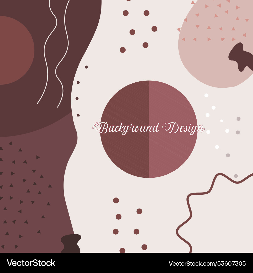 Smooth shapes on an abstract background Vector Image