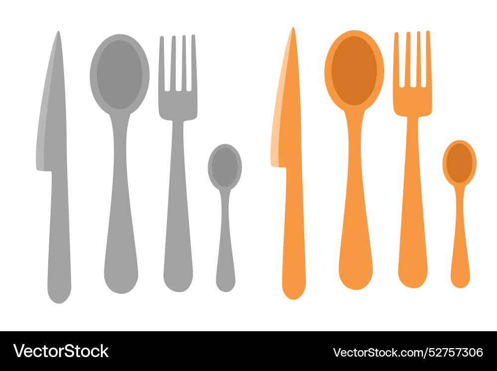 2287 kitchen cutlery Royalty Free Vector Image