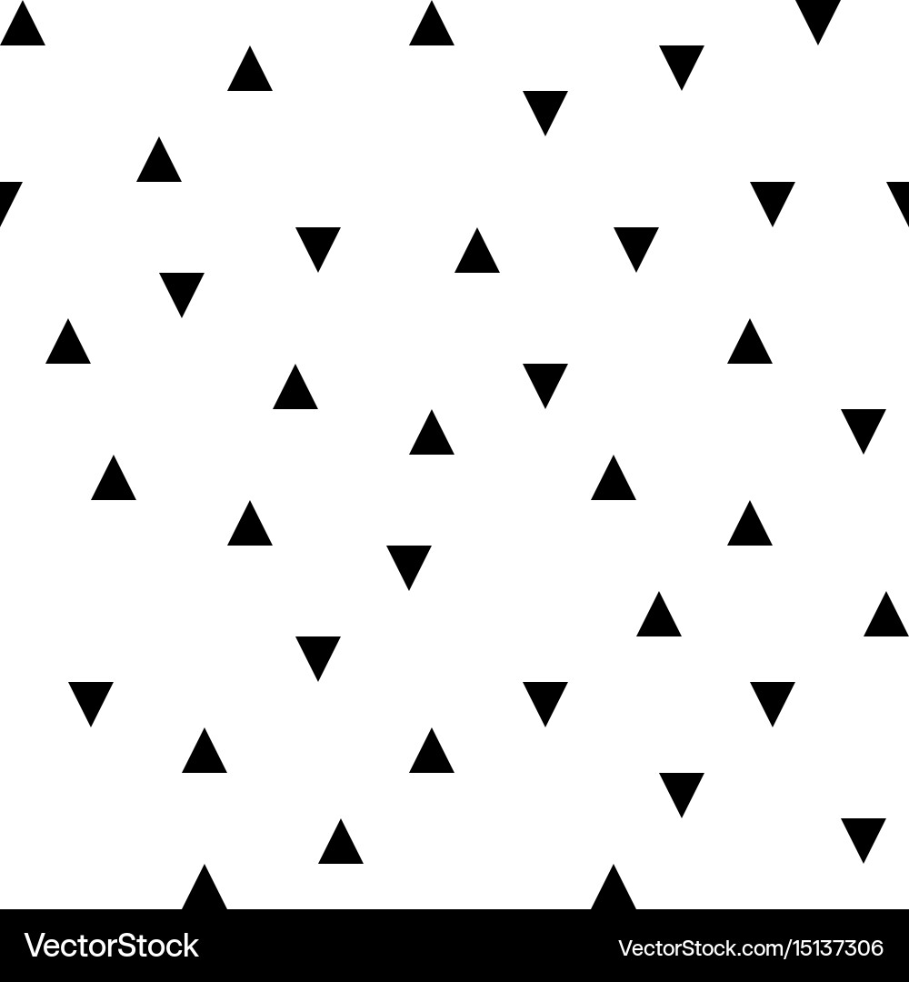Black random triangles seamless pattern Vector Image