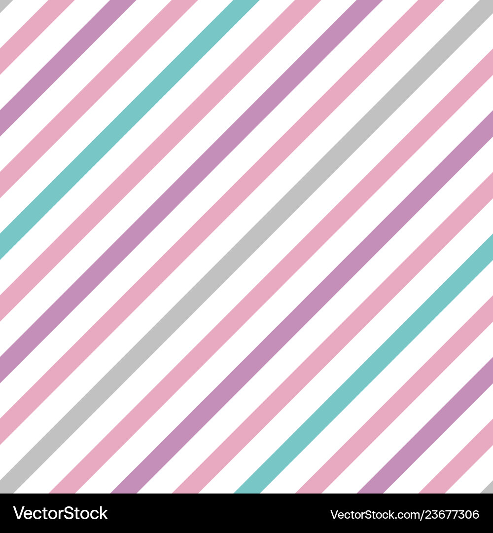 Pastel Striped Seamless Pattern vector image