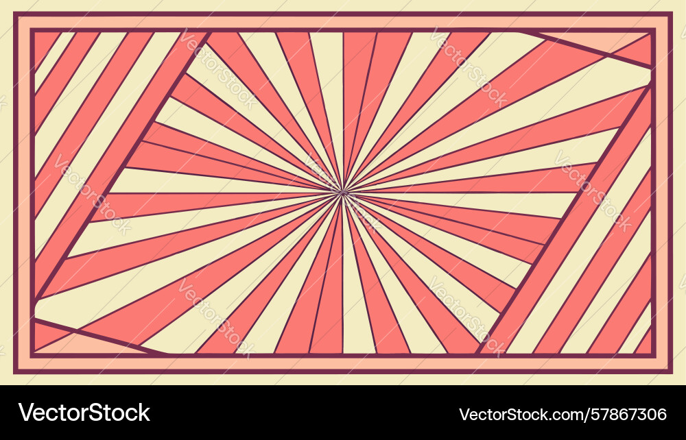 Radial sunburst striped pattern design generative vector image